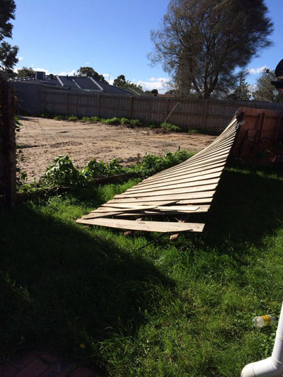 Repair Storm Damaged Fence in Melbourne